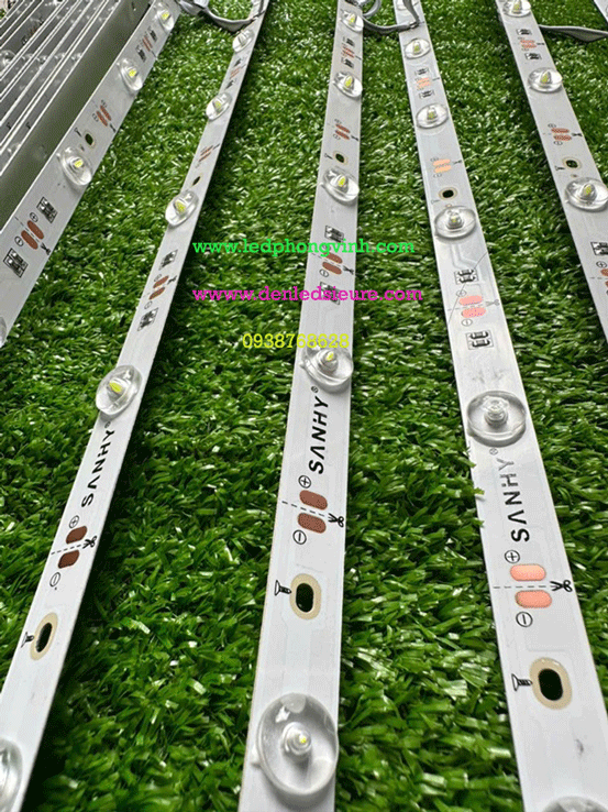 THANH TỎA 12V 3030 trong nhà TRẮNG logo SANHY 2 trở