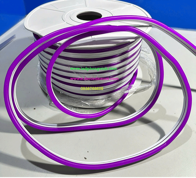 DÂY NEON DẺO 8MM 12V VÀNG ẤM ,NEON UỐN CHỮ